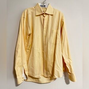 Lipson Men's Yellow Dress Shirt. Like New Condition. Size M